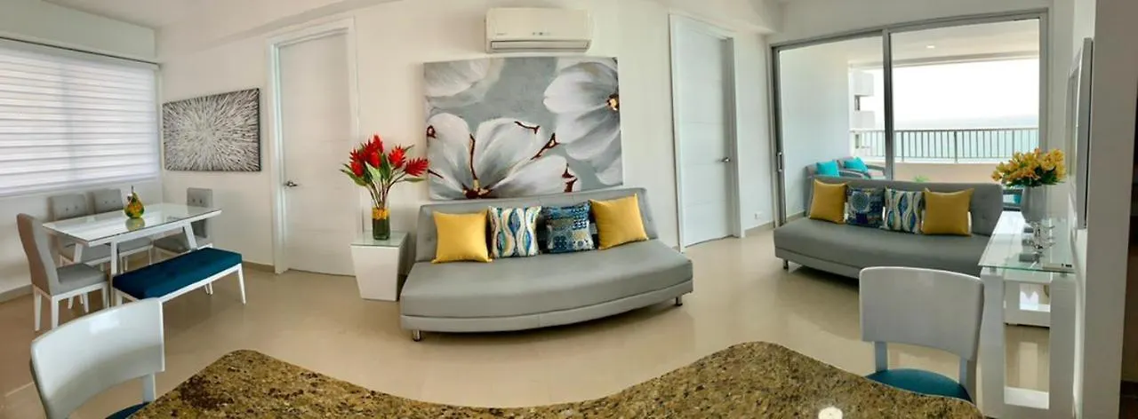 2 Bedroom Beachfront Apartment 2P1-Al With Pool And Wifi Cartagena
