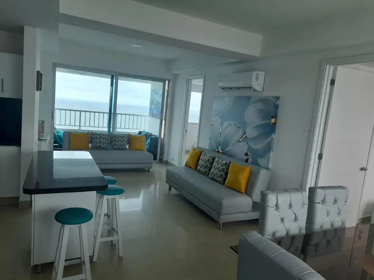 2 Bedroom Beachfront Apartment 2P1-Al With Pool And Wifi Cartagène