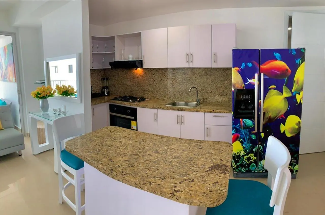 2 Bedroom Beachfront Apartment 2P1-Al With Pool And Wifi Cartagena 0*,