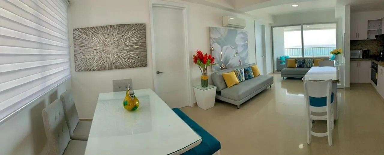 2 Bedroom Beachfront Apartment 2P1-Al With Pool And Wifi Cartagena Colombia